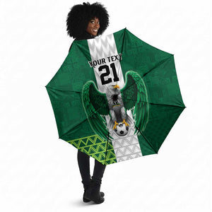 Custom Football African Nigeria Umbrella Retro Nigeria 20-21 Eagle Flag Motif