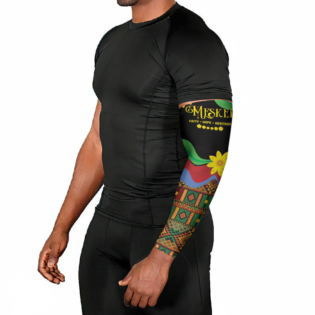 Eritrea Meskel Arm Sleeves Eritrean Tribal Meskel Daisy Flag Inspired