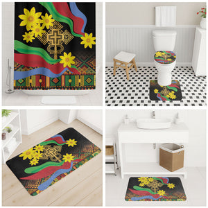 Eritrea Meskel Bathroom Set Eritrean Tribal Meskel Daisy Flag Inspired