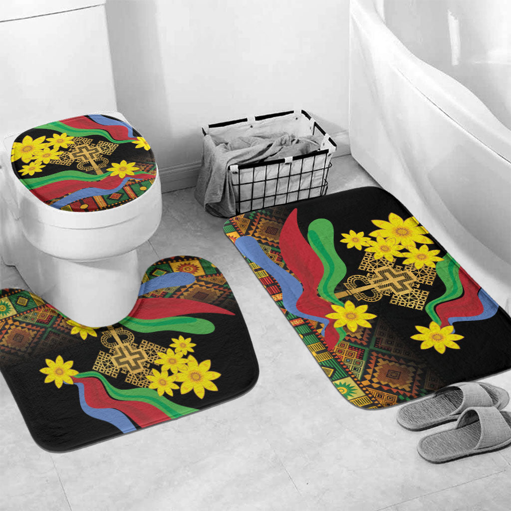 Eritrea Meskel Bathroom Set Eritrean Tribal Meskel Daisy Flag Inspired