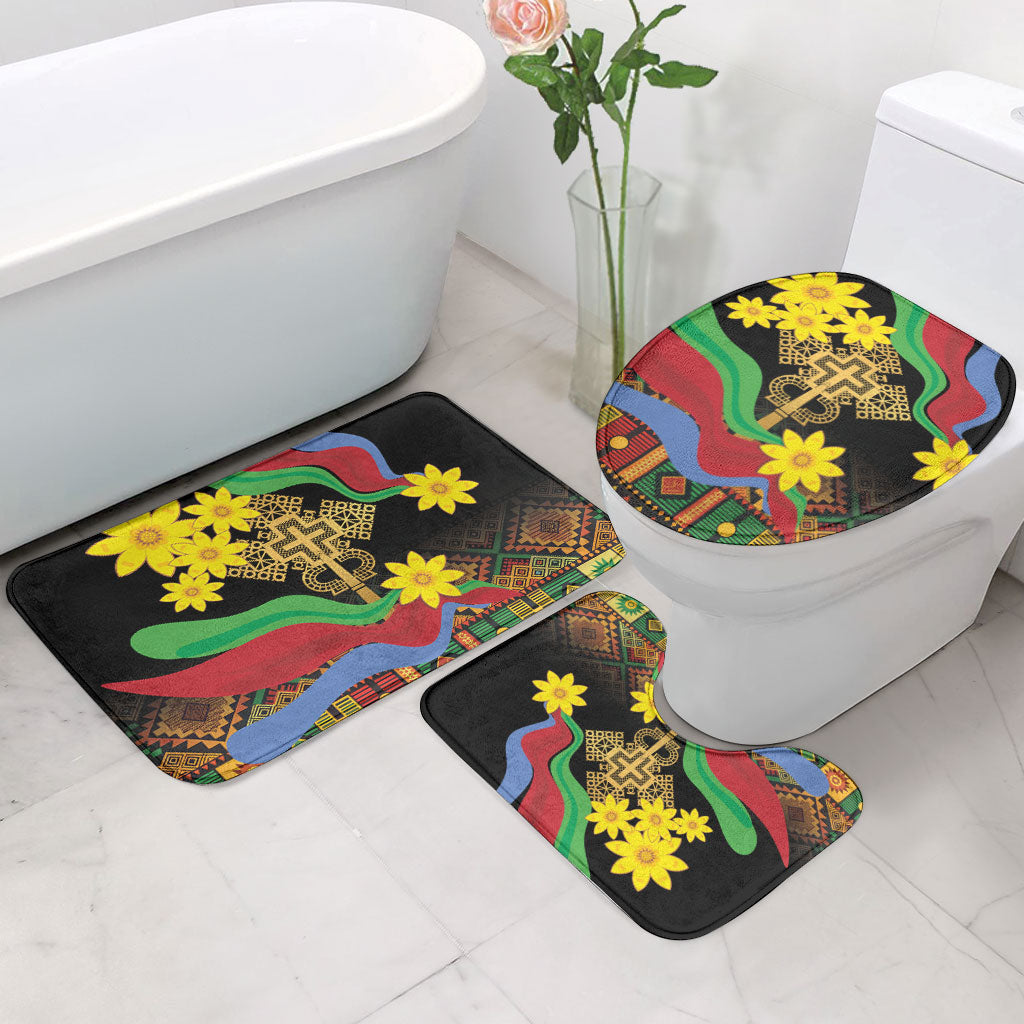 Eritrea Meskel Bathroom Set Eritrean Tribal Meskel Daisy Flag Inspired
