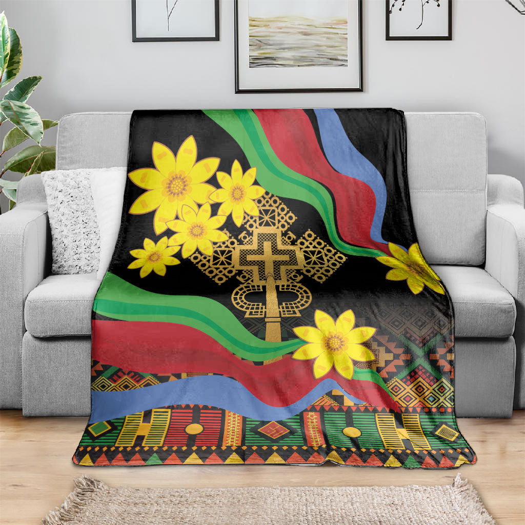 Eritrea Meskel Blanket Eritrean Tribal Meskel Daisy Flag Inspired