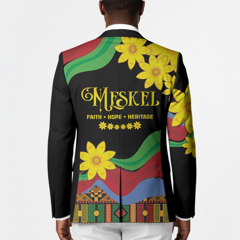 Eritrea Meskel Blazer Eritrean Tribal Meskel Daisy Flag Inspired