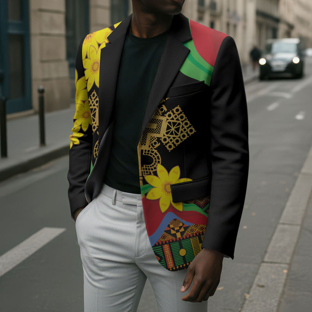 Eritrea Meskel Blazer Eritrean Tribal Meskel Daisy Flag Inspired