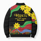 Eritrea Meskel Bomber Puffer Jacket Eritrean Tribal Meskel Daisy Flag Inspired