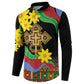 Eritrea Meskel Button Sweatshirt Eritrean Tribal Meskel Daisy Flag Inspired