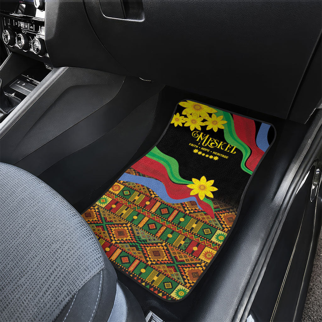 Eritrea Meskel Car Mats Eritrean Tribal Meskel Daisy Flag Inspired