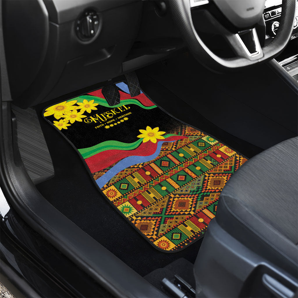 Eritrea Meskel Car Mats Eritrean Tribal Meskel Daisy Flag Inspired