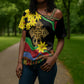 Eritrea Meskel Cross Shoulder Shirt Eritrean Tribal Meskel Daisy Flag Inspired