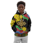Eritrea Meskel Kid Hoodie Eritrean Tribal Meskel Daisy Flag Inspired