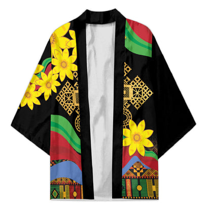 Eritrea Meskel Kimono Eritrean Tribal Meskel Daisy Flag Inspired