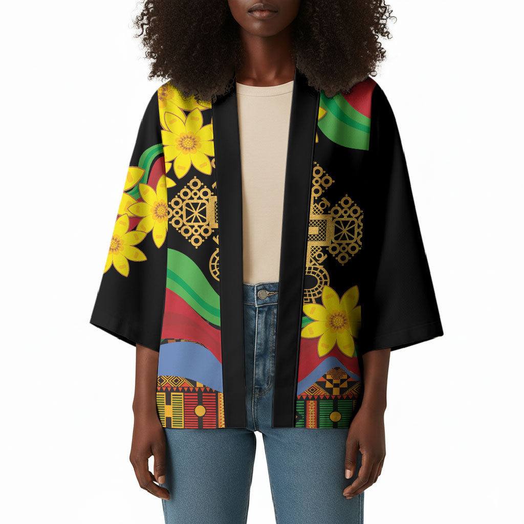 Eritrea Meskel Kimono Eritrean Tribal Meskel Daisy Flag Inspired
