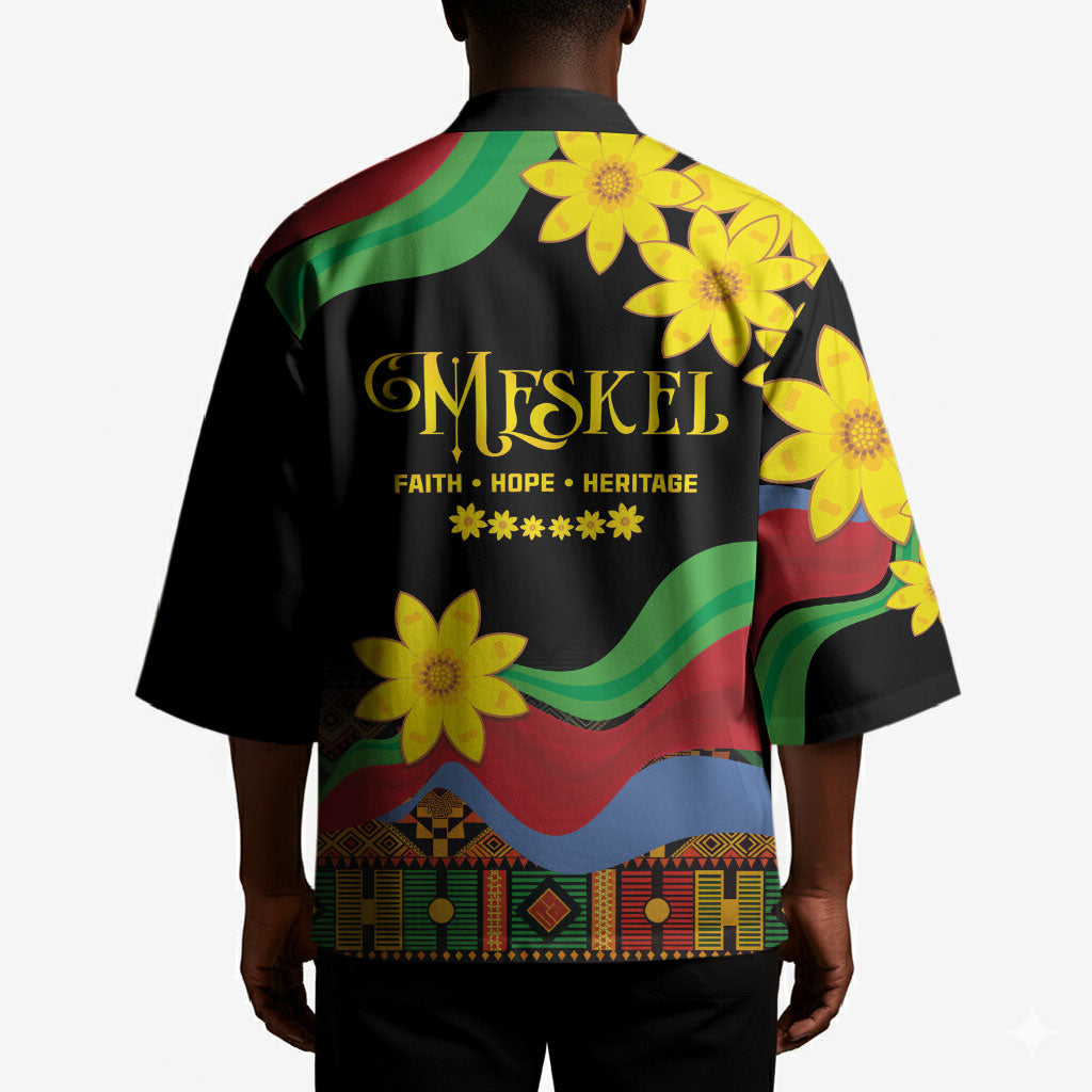 Eritrea Meskel Kimono Eritrean Tribal Meskel Daisy Flag Inspired