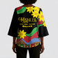 Eritrea Meskel Kimono Sleeve Blouse Eritrean Tribal Meskel Daisy Flag Inspired