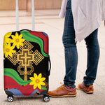 Eritrea Meskel Luggage Cover Eritrean Tribal Meskel Daisy Flag Inspired