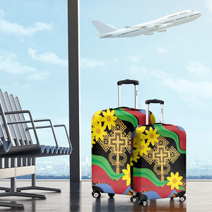Eritrea Meskel Luggage Cover Eritrean Tribal Meskel Daisy Flag Inspired