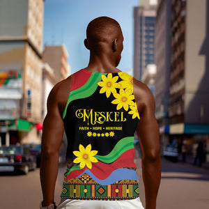 Eritrea Meskel Men Tank Top Eritrean Tribal Meskel Daisy Flag Inspired
