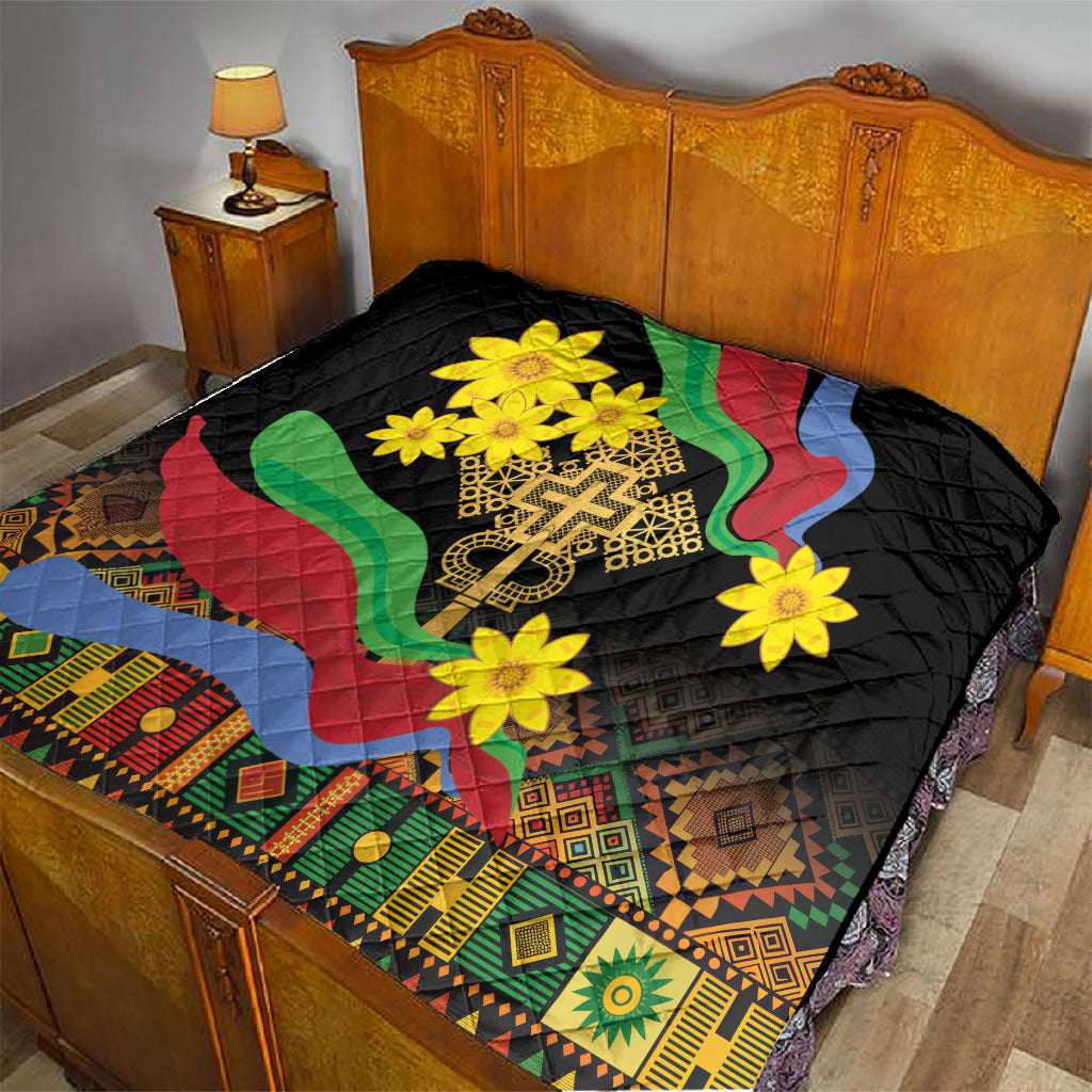 Eritrea Meskel Quilt Eritrean Tribal Meskel Daisy Flag Inspired