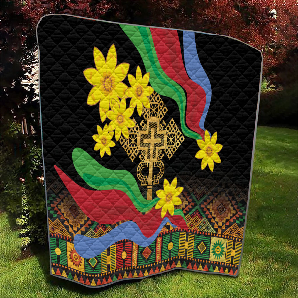 Eritrea Meskel Quilt Eritrean Tribal Meskel Daisy Flag Inspired