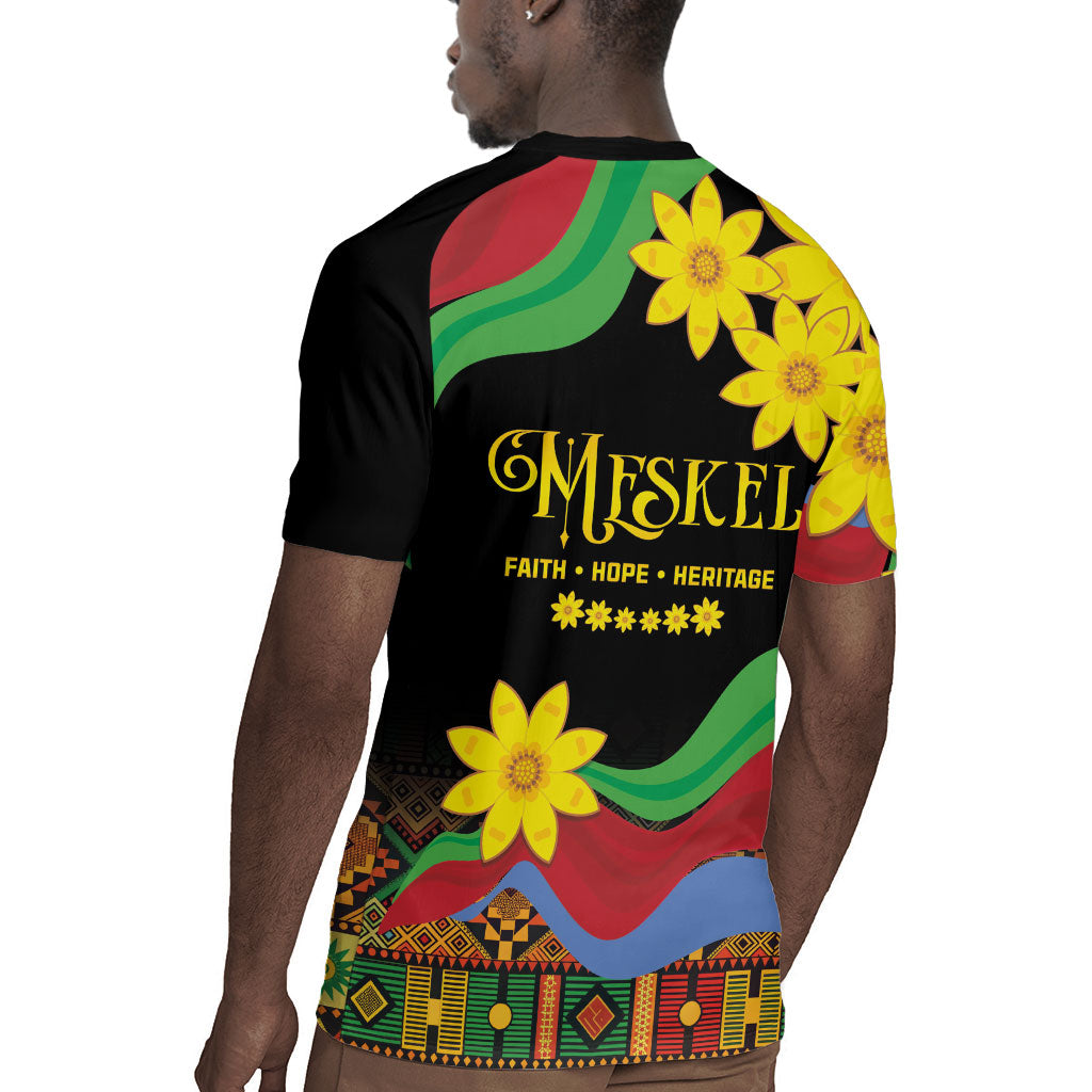 Eritrea Meskel Rugby Jersey Eritrean Tribal Meskel Daisy Flag Inspired