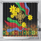 Eritrea Meskel Shower Curtain Eritrean Tribal Meskel Daisy Flag Inspired