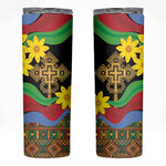 Eritrea Meskel Skinny Tumbler Eritrean Tribal Meskel Daisy Flag Inspired