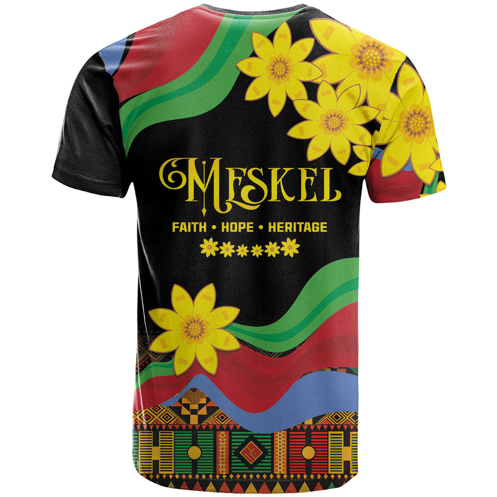 Eritrea Meskel T shirt Eritrean Tribal Meskel Daisy Flag Inspired