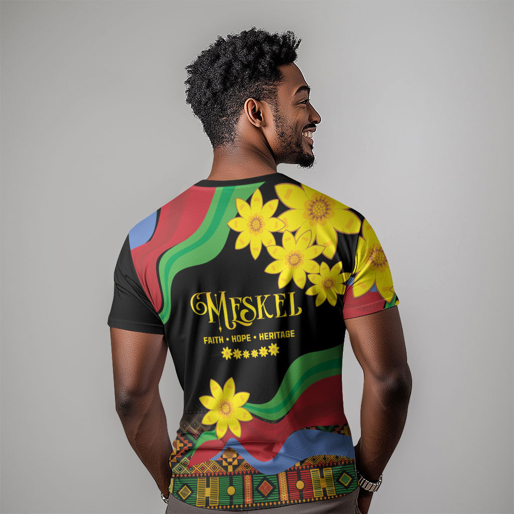 Eritrea Meskel T shirt Eritrean Tribal Meskel Daisy Flag Inspired