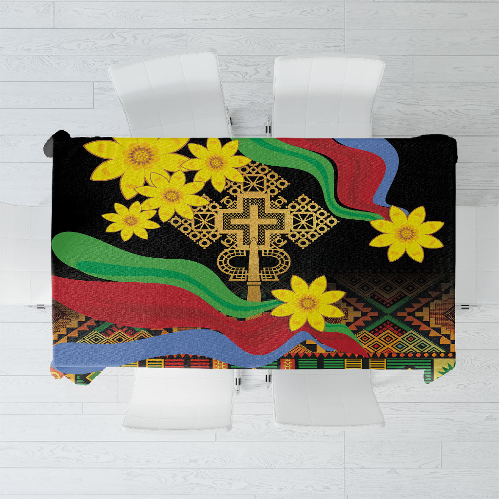 Eritrea Meskel Tablecloth Eritrean Tribal Meskel Daisy Flag Inspired