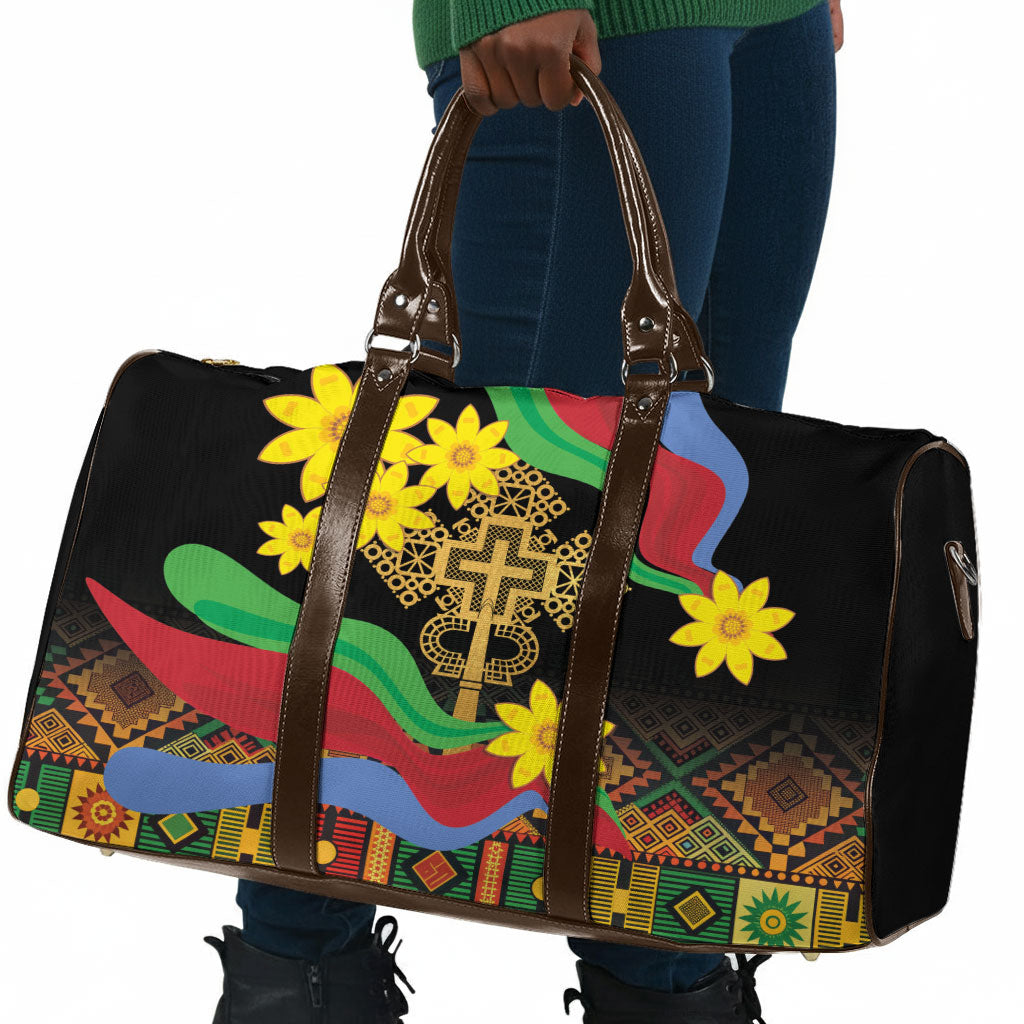 Eritrea Meskel Travel Bag Eritrean Tribal Meskel Daisy Flag Inspired