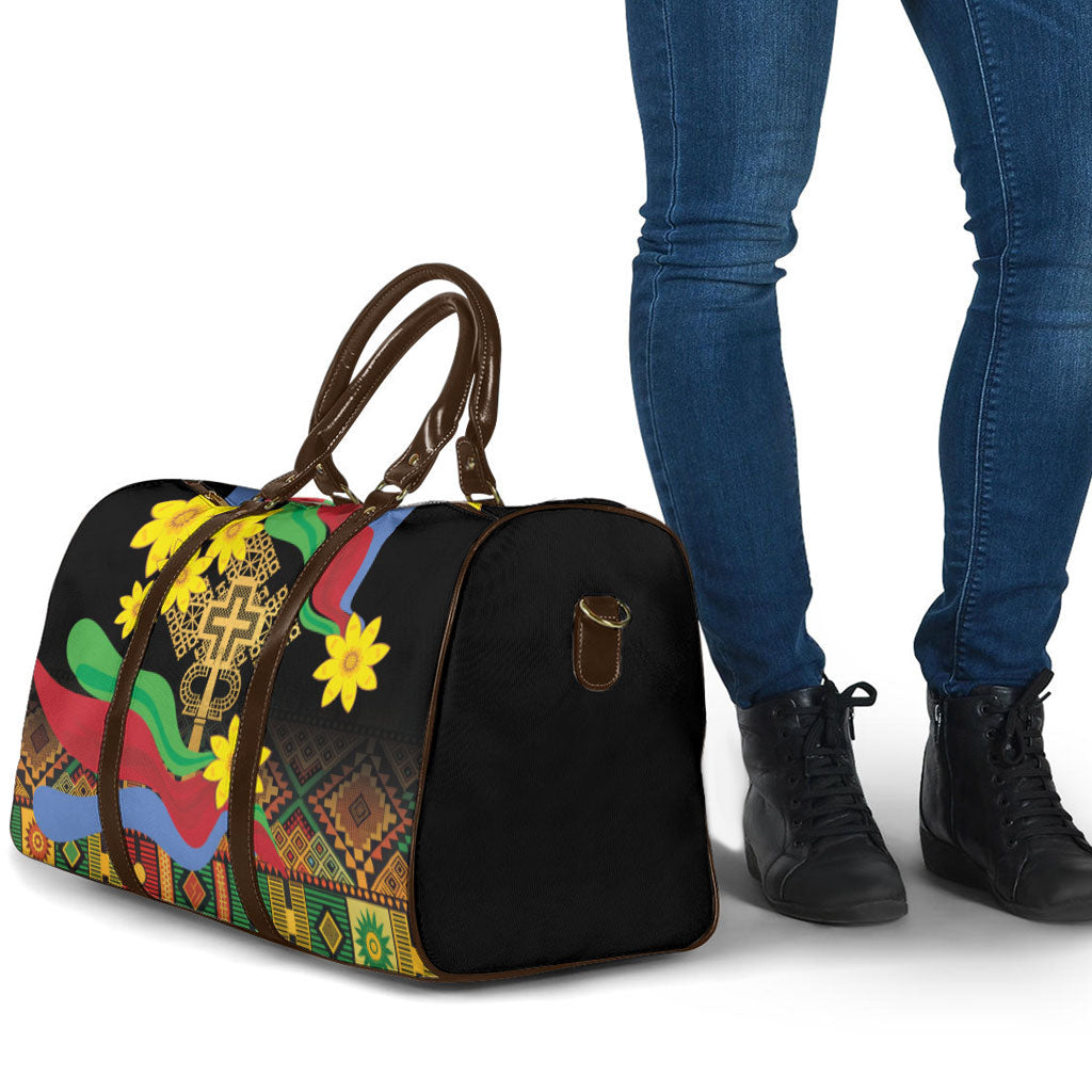 Eritrea Meskel Travel Bag Eritrean Tribal Meskel Daisy Flag Inspired