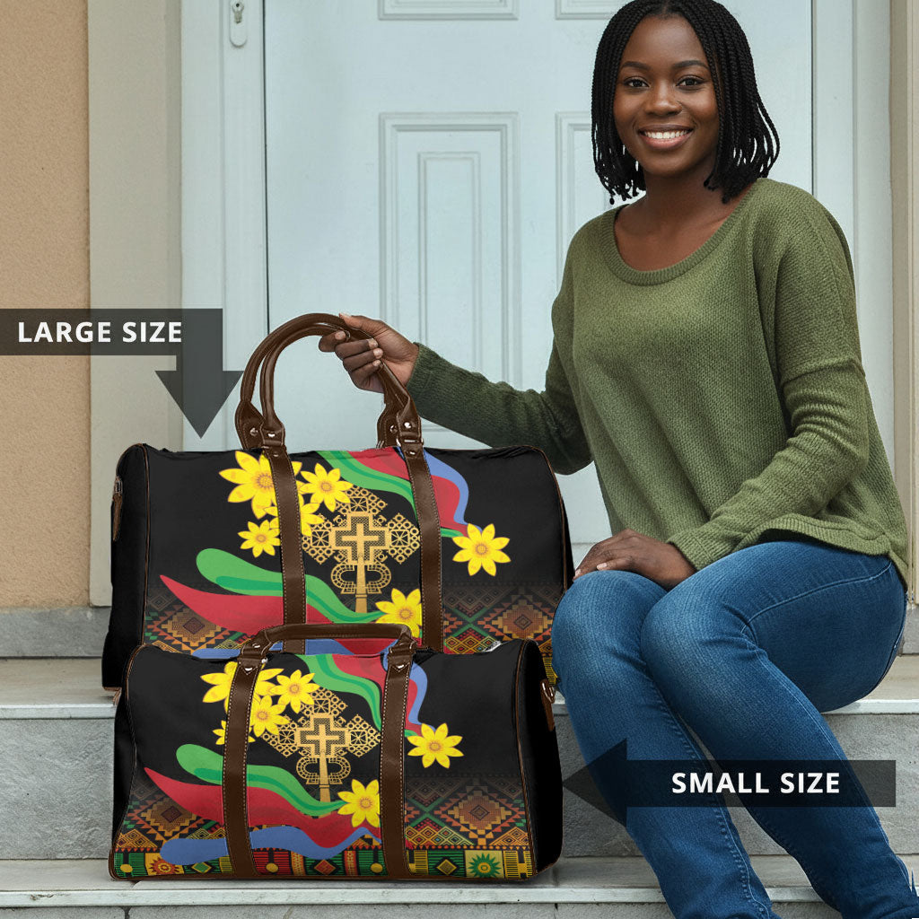 Eritrea Meskel Travel Bag Eritrean Tribal Meskel Daisy Flag Inspired