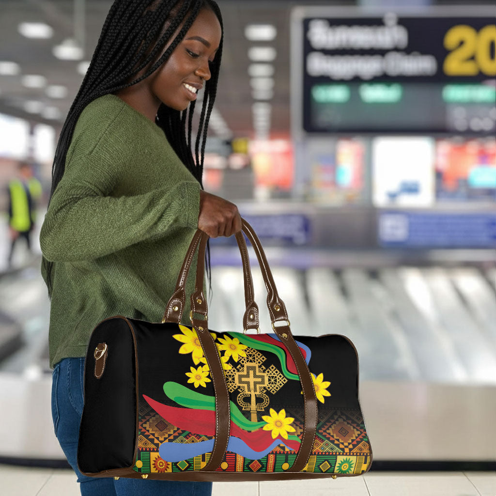 Eritrea Meskel Travel Bag Eritrean Tribal Meskel Daisy Flag Inspired