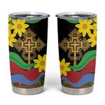 Eritrea Meskel Tumbler Cup Eritrean Tribal Meskel Daisy Flag Inspired