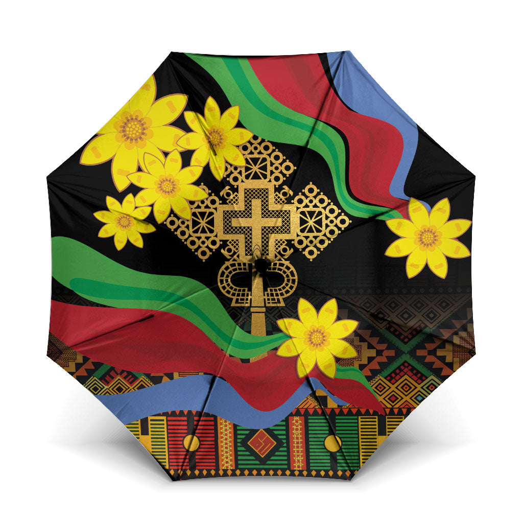 Eritrea Meskel Umbrella Eritrean Tribal Meskel Daisy Flag Inspired