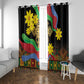 Eritrea Meskel Window Curtain Eritrean Tribal Meskel Daisy Flag Inspired