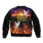 Eritrea Meskel Bomber Jacket Demera Cross Flames of Faith