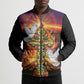 Eritrea Meskel Bomber Puffer Jacket Demera Cross Flames of Faith