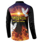 Eritrea Meskel Button Sweatshirt Demera Cross Flames of Faith