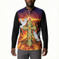 Eritrea Meskel Button Sweatshirt Demera Cross Flames of Faith