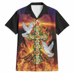 Eritrea Meskel Hawaiian Shirt Demera Cross Flames of Faith