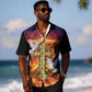 Eritrea Meskel Hawaiian Shirt Demera Cross Flames of Faith