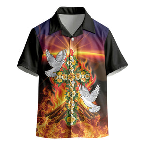 Eritrea Meskel Kid Hawaiian Shirt Demera Cross Flames of Faith