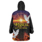 Eritrea Meskel Kid Wearable Blanket Hoodie Demera Cross Flames of Faith