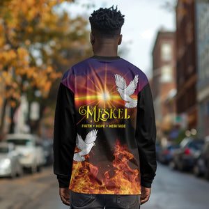 Eritrea Meskel Long Sleeve Shirt Demera Cross Flames of Faith