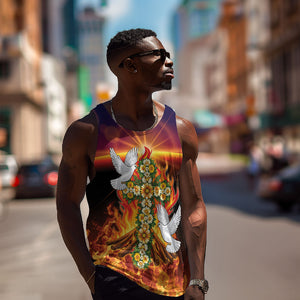 Eritrea Meskel Men Tank Top Demera Cross Flames of Faith
