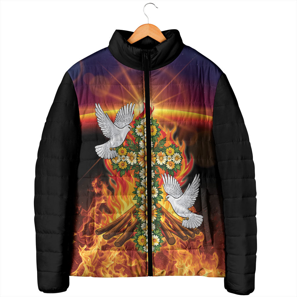Eritrea Meskel Padded Jacket Demera Cross Flames of Faith