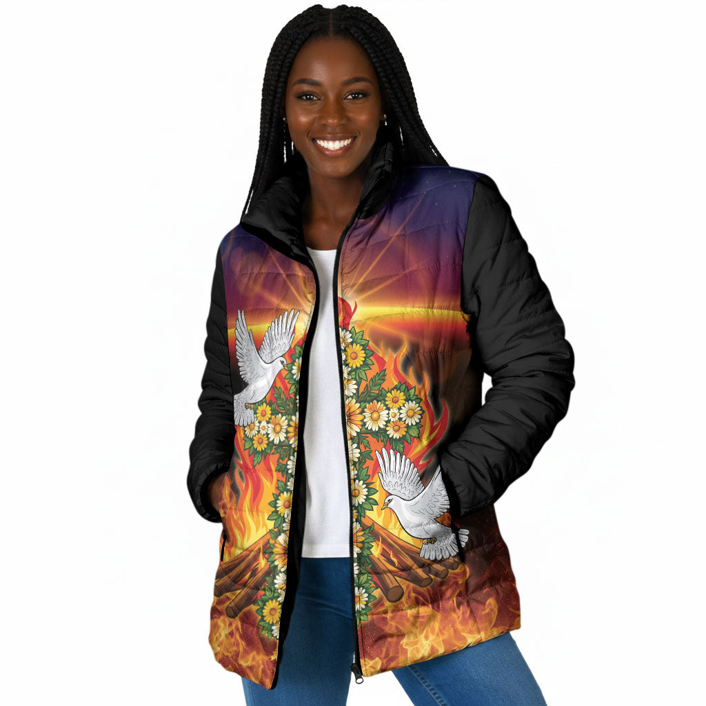Eritrea Meskel Padded Jacket Demera Cross Flames of Faith