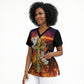 Eritrea Meskel Scrub Top Demera Cross Flames of Faith