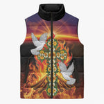 Eritrea Meskel Sleeveless Puffer Jacket Demera Cross Flames of Faith